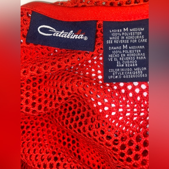 Red Fish Net Sweater - Picture 3 of 3